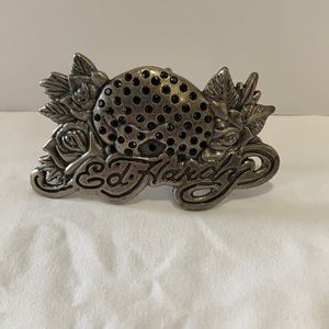 Ed Hardy Belt Buckle with Rhinestones